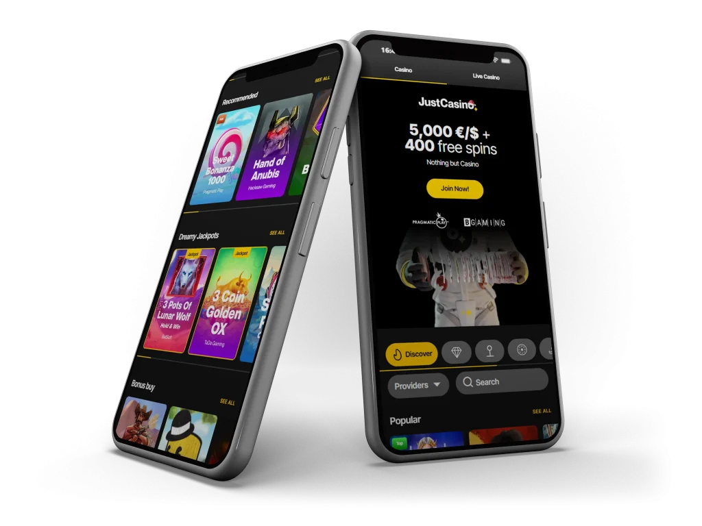 justcasino mobile image